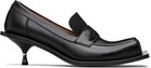 FIDAN NOVRUZOVA Black Barry Kitten Loafer Heels