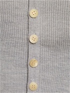 AURALEE - Super Fine Wool Rib Knit Short Cardigan