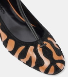 Ulla Johnson Polline animal print leather ballet flats