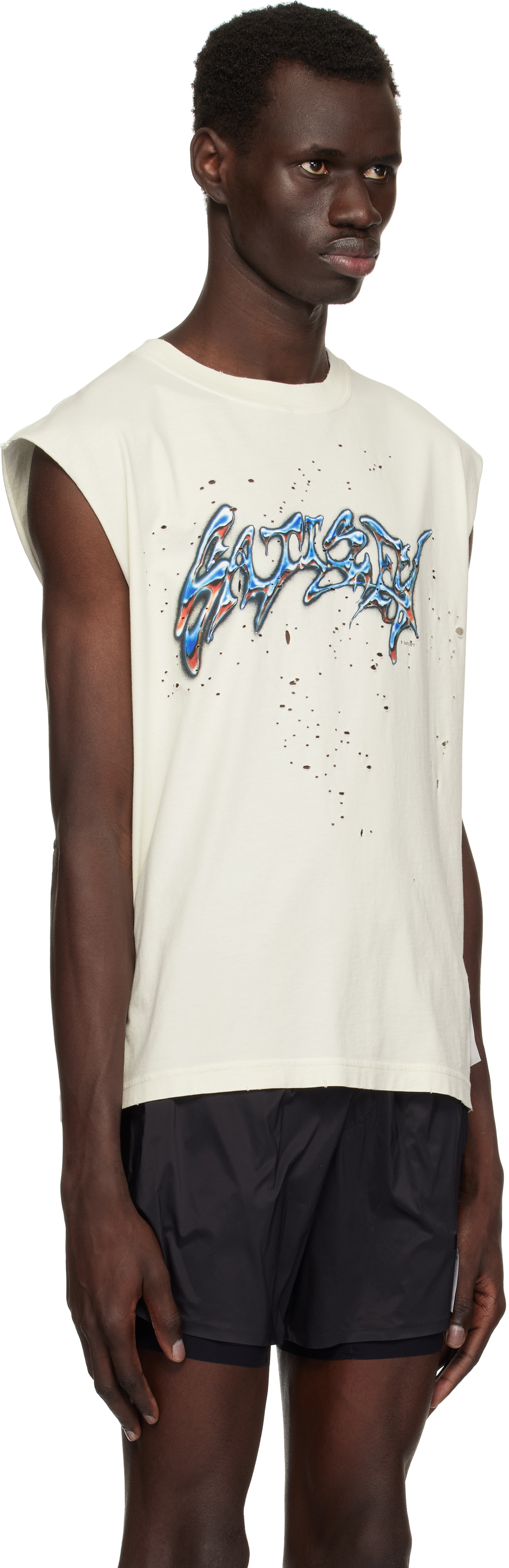 SATISFY MOTHTECH MUSCLE T-SHIRT ノースリーブ Satisfy Off-White MothTech Muscle T-Shirt Satisfy
