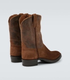 RRL Suede and leather cowboy boots