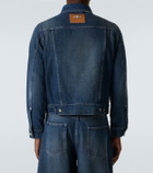 Simone Rocha Embellished cropped denim jacket