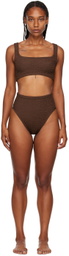 Hunza G Brown Patricia Nile Bikini