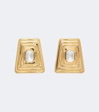 Alessandra Rich Crystal-embellished clip-on earrings
