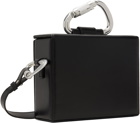 HELIOT EMIL Black Leather Carabiner Box Bag