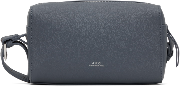 Photo: A.P.C. Navy Nino Camera Bag
