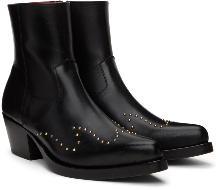 Ernest W. Baker Black Western Boots