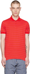 ERL Red Striped Polo