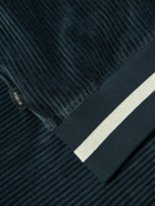 Oliver Spencer - Calstock Organic Cotton-Blend Corduroy Track Jacket - Blue