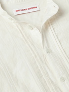 Orlebar Brown - Hemlock Grandad-Collar Cotton-Voile Half-Placket Shirt - White