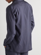 Giorgio Armani - Lyocell and Silk-Blend Shirt - Blue