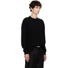 Rick Owens Black Tower Round Neck Sweater