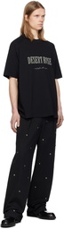 Song for the Mute Black 'Metal Bead' Boyfriend Jeans