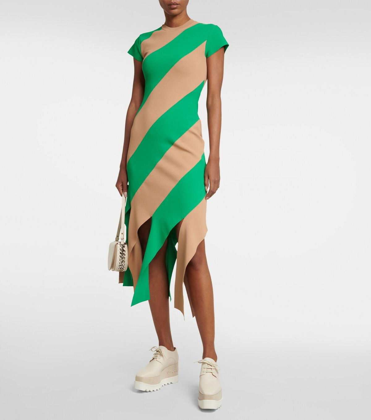 Stella McCartney - Striped knit midi dress Stella McCartney