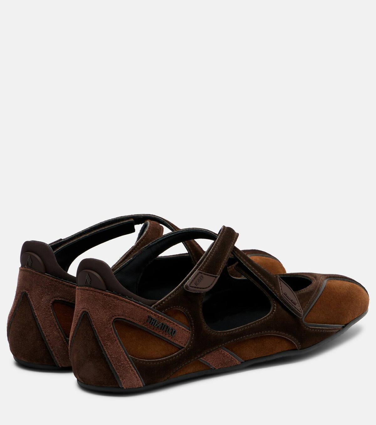 The Attico Floor 01 suede ballet flats