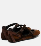 The Attico Floor 01 suede ballet flats