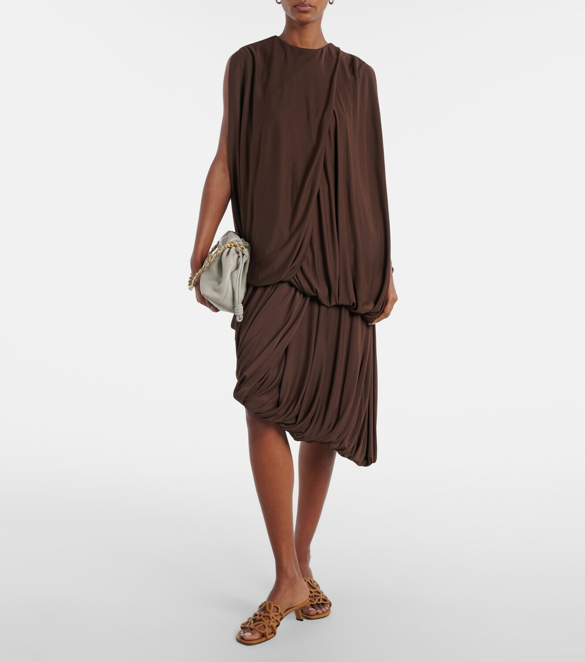 Loewe Petal Anagram 45 leather mules