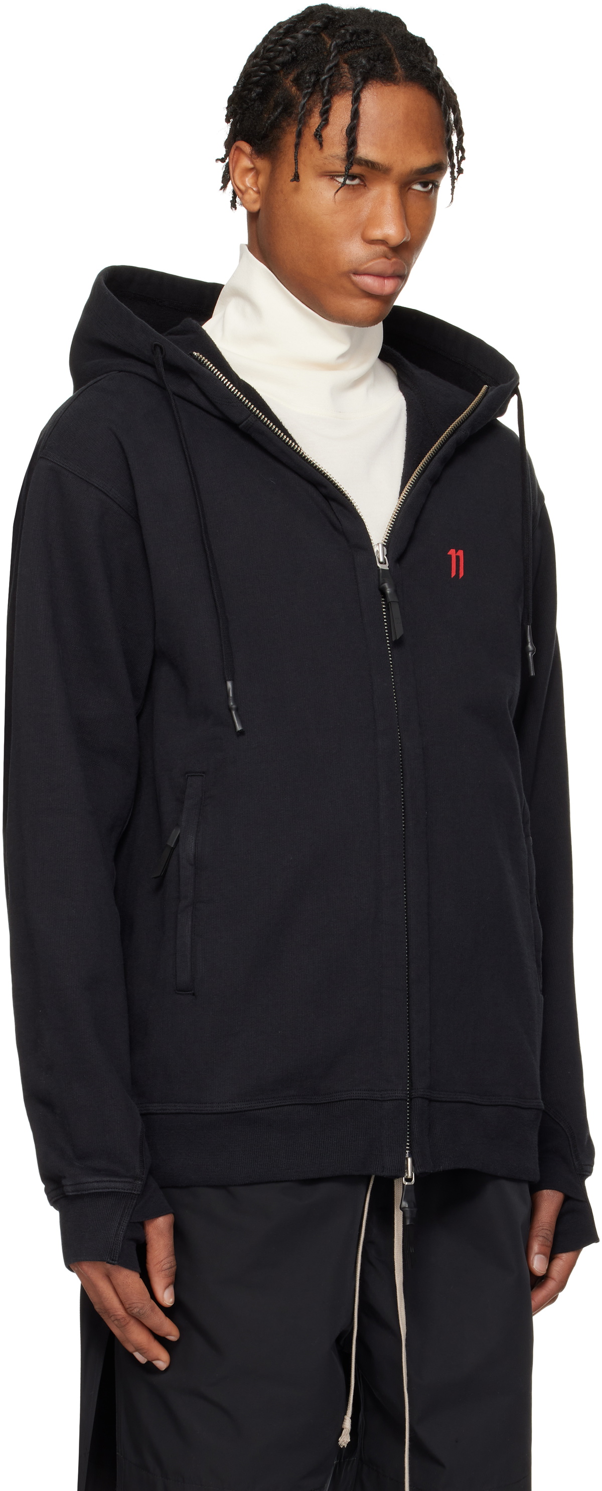 11 by Boris Bidjan Saberi Black Z5 Hoodie