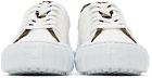 Fendi White Canvas 'Fendi Force' Sneakers