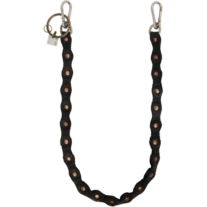 Photo: Guidi Black Leather Keychain