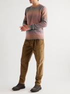 Altea - Slim-Fit Degradé Knitted Sweater - Brown