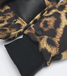 Goldbergh Softy leopard-print gloves
