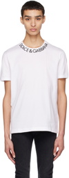 Dolce & Gabbana White Bonded T-Shirt