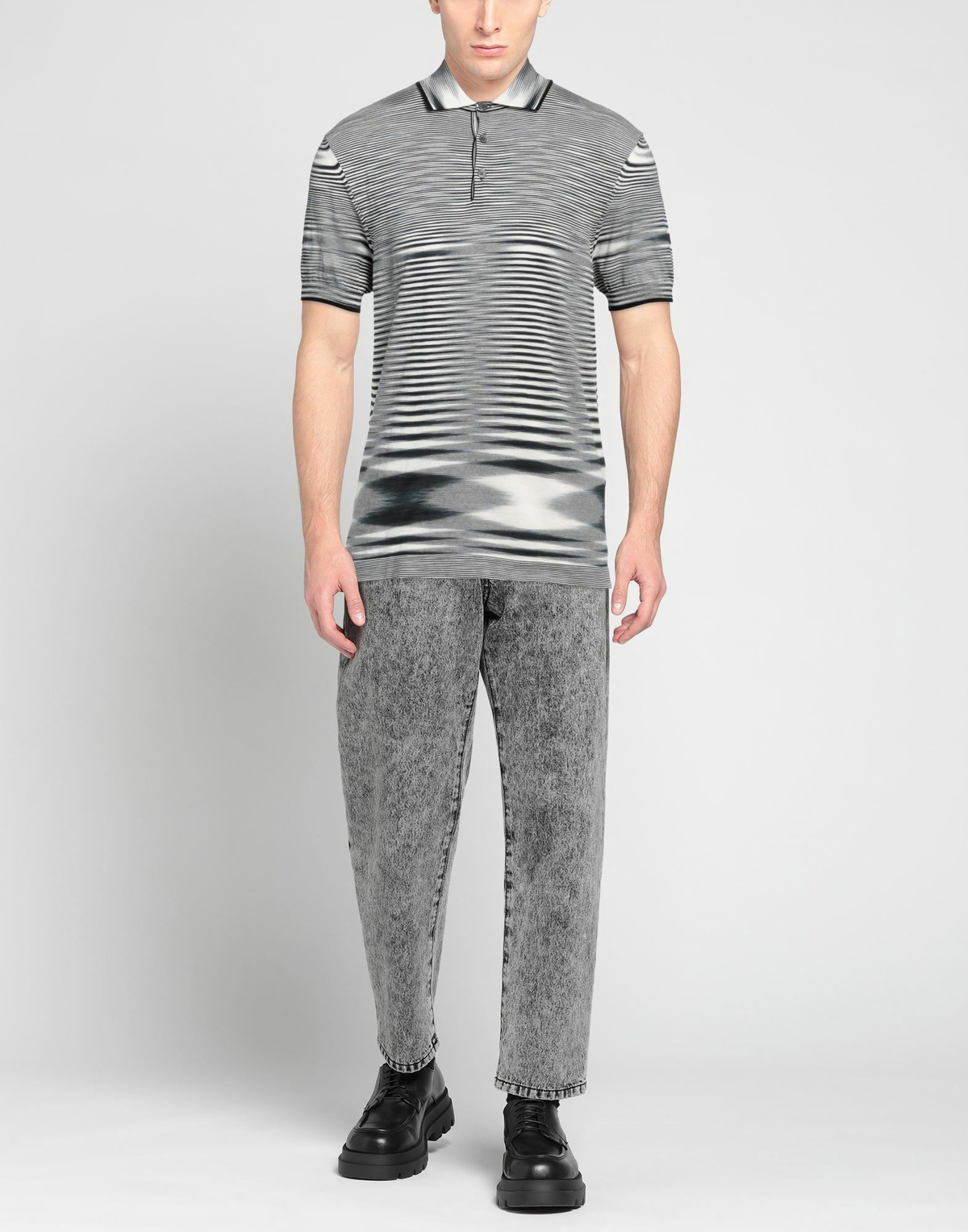 Missoni Mens Polo shirt in Black