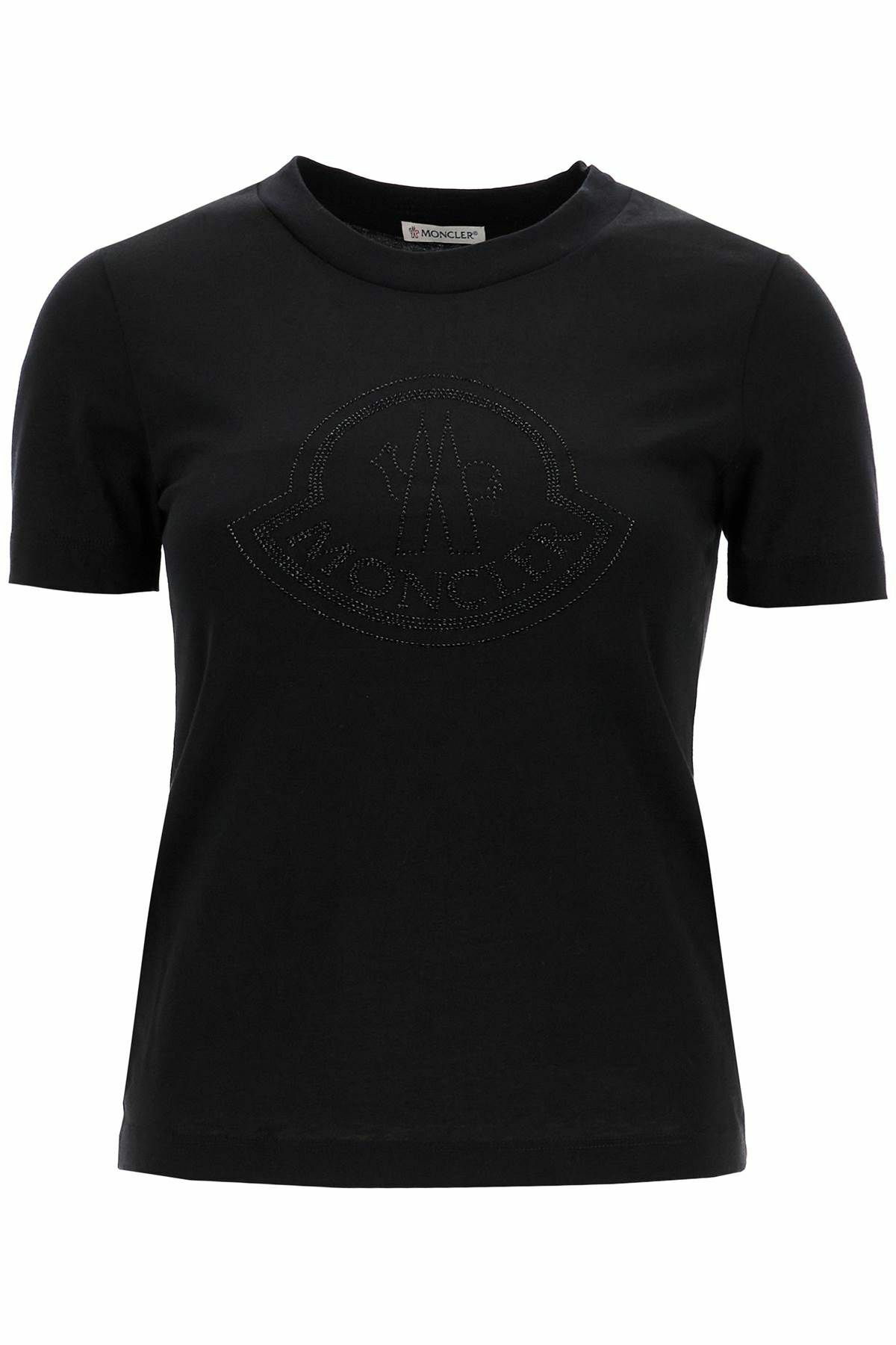 専用　MONCLER スタッズ　ブラック Tシャツ ロゴ装飾 4S463 専用 MONCLER スタッズ ブラック Tシャツ ロゴ装飾 4S463 - メルカリ