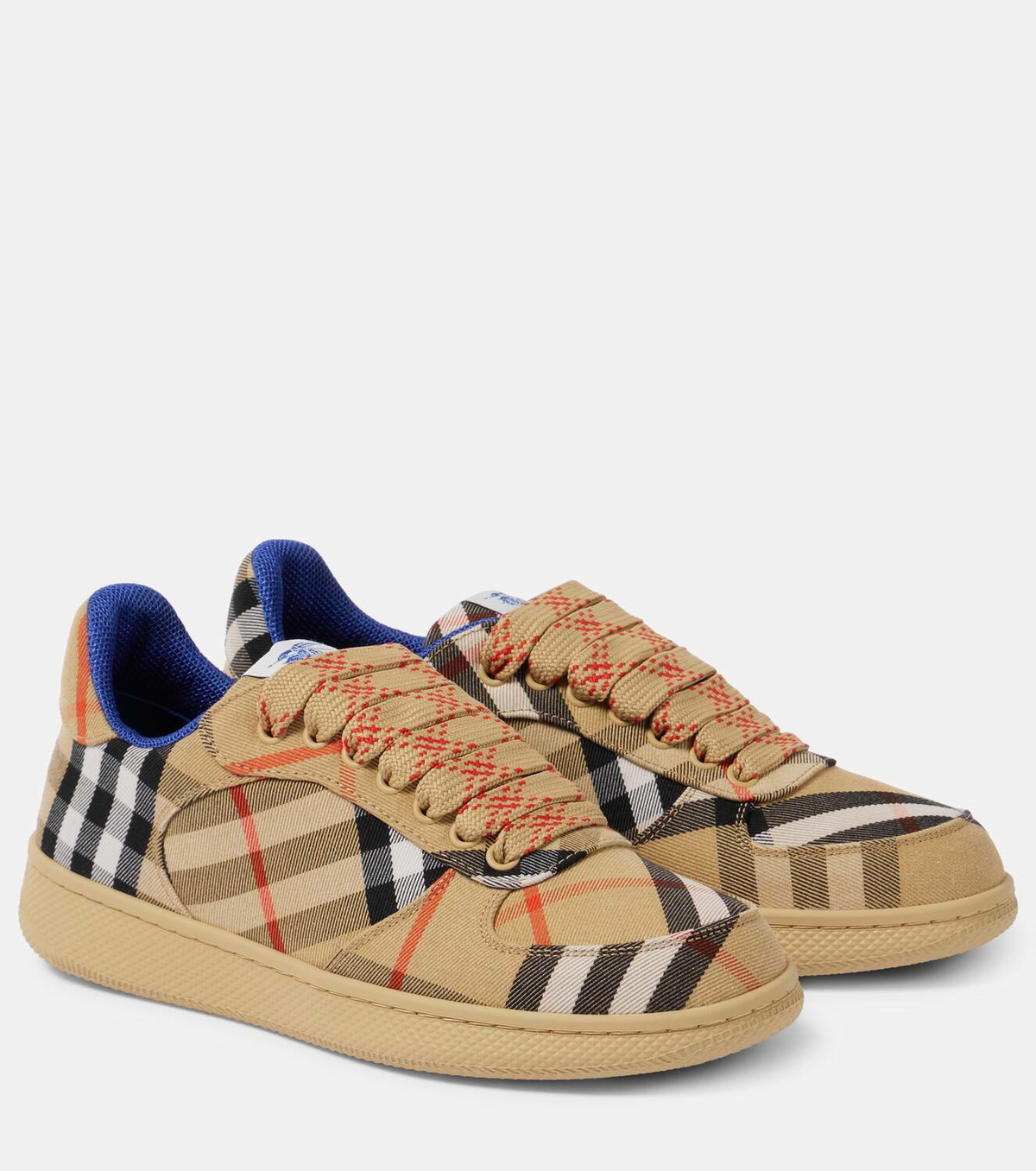 スニーカー Burberry Check Print Canvas Sneakers Burberry Check Sneakers: Shop at ICETIME LUXE