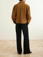 SAINT LAURENT - Suede Jacket - Brown