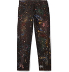 Dolce & Gabbana - Paint-Splattered Distressed Denim Jeans - Black
