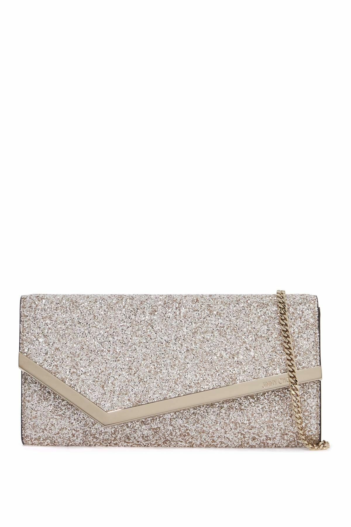 JIMMY CHOO glittery emmie Neutro Jimmy Choo