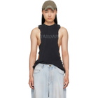 Balenciaga Black Ripped Tank Top