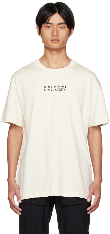 Photo: Li-Ning Off-White Bonded T-Shirt