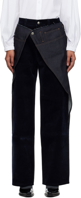 Photo: Andersson Bell Navy Zoe Wrap Jeans
