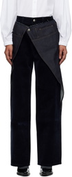 Andersson Bell Navy Zoe Wrap Jeans