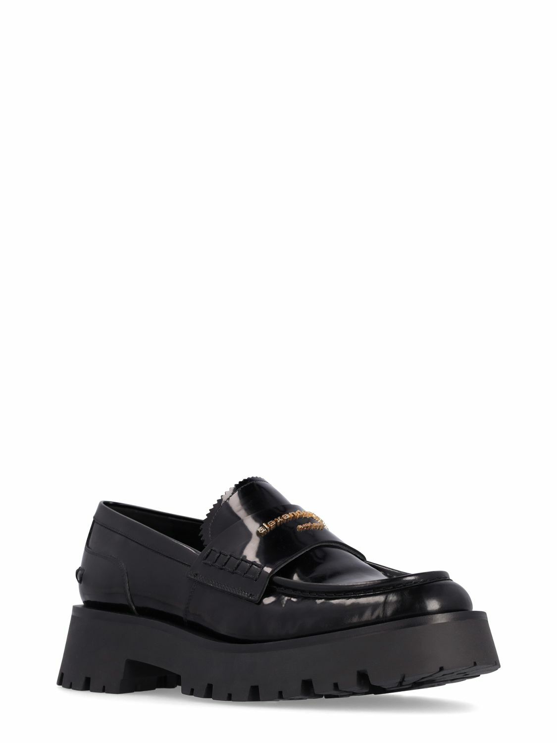 ALEXANDER WANG - 45mm Carter Lug Patent Leather Loafers Alexander Wang