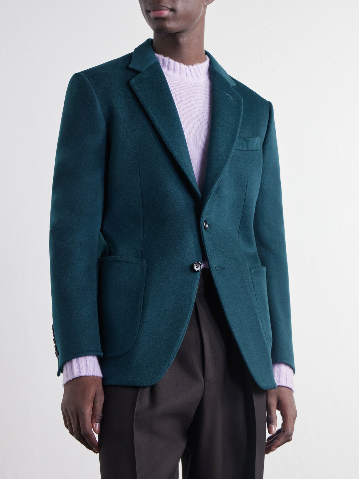 TOM FORD - Woven Cashmere Blazer - Green
