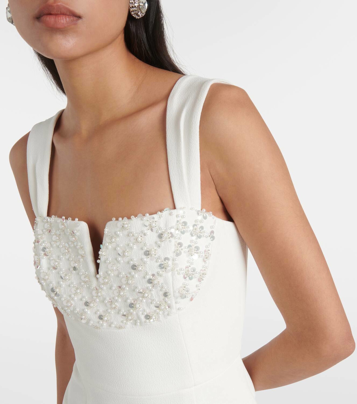 【REBECCA VALLANCE】CRYSTAL MIDI DRESS クリスタル装飾 ミディ Rebecca Vallance Crystal-embellished midi dress Rebecca Vallance