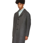 Paul Smith Grey and White Three Button Coat