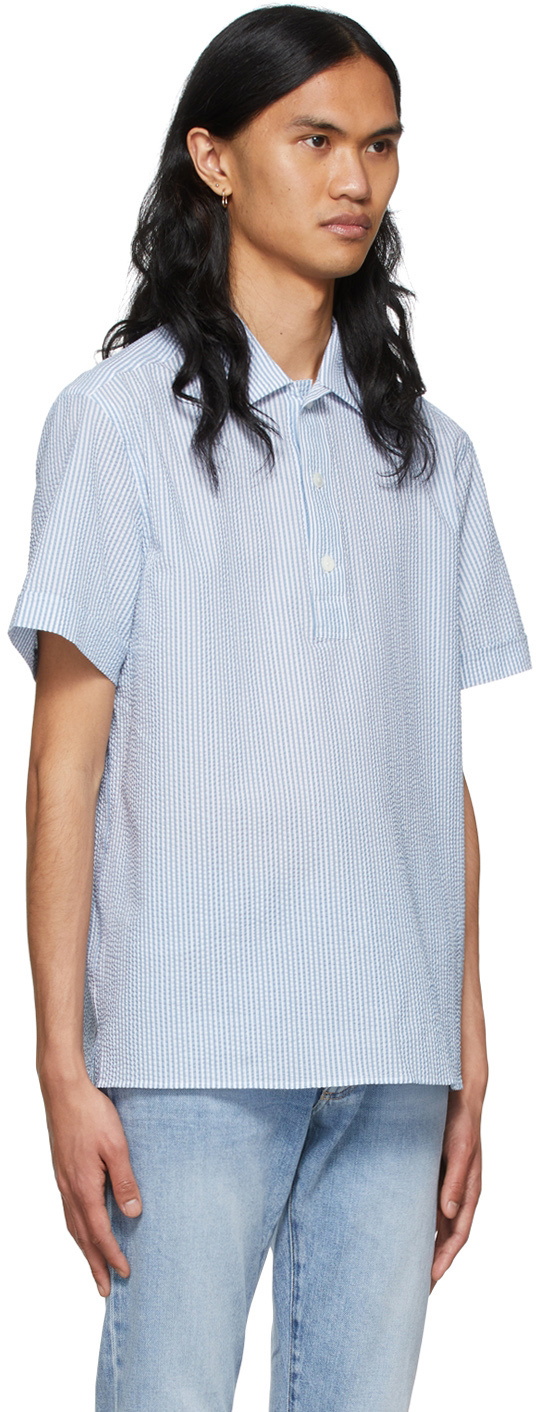 Ermenegildo Zegna Blue Cotton Polo