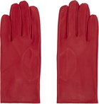 Ernest W. Baker Red Leather Gloves