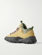 Oakley Factory - Edge Mesh and Rubber-Trimmed Distressed Suede Boots - Yellow