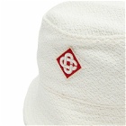 Casablanca Women's Diamond Logo Bucket Hat in White