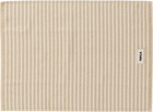 Tekla Off-White & Beige Terry Bath Mat