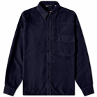 Nanamica Men's Flannel CPO Shirt Jacket in Navy