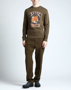 Maison Kitsuné Mens Sweatshirt Military in Green