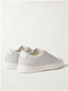 COMMON PROJECTS - Original Achilles Leather-Trimmed Nubuck Sneakers - Gray