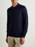 Purdey - Wool Polo Shirt - Blue